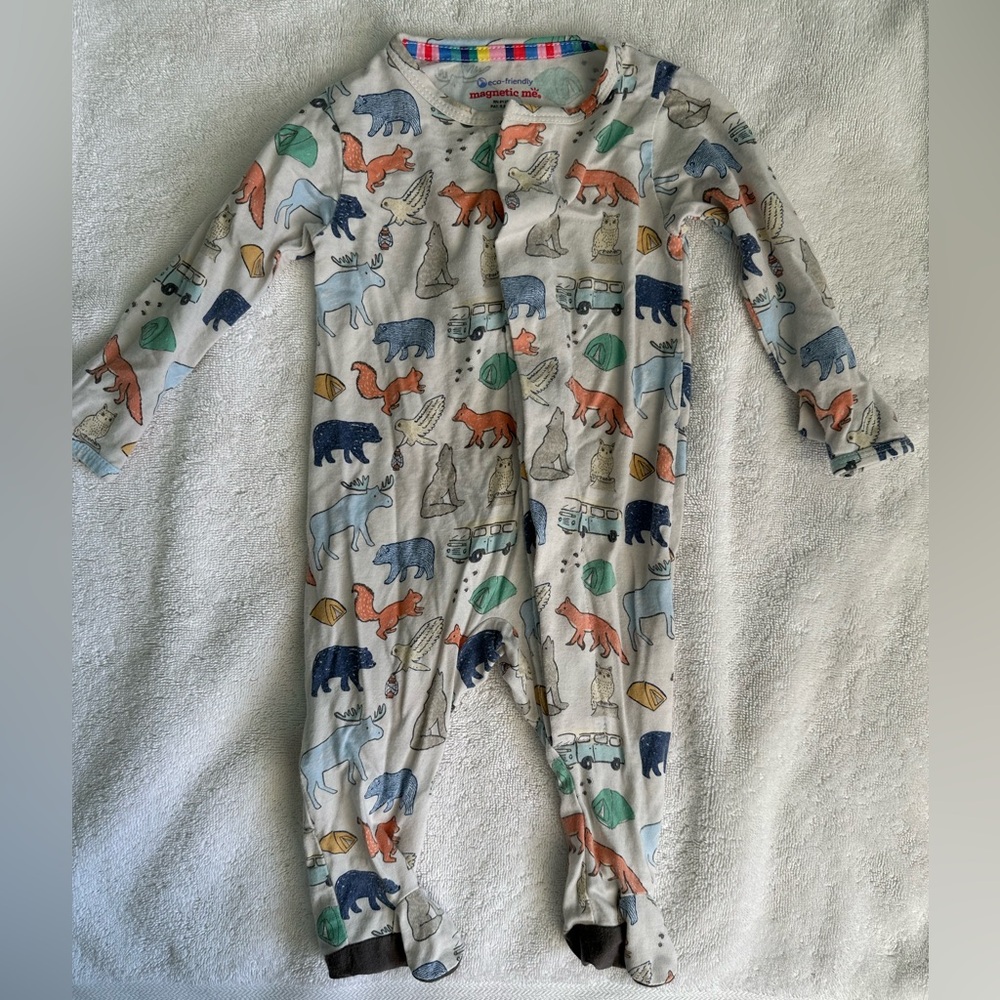 Magnetic Me Eco-Friendly Animal Print Onesie
